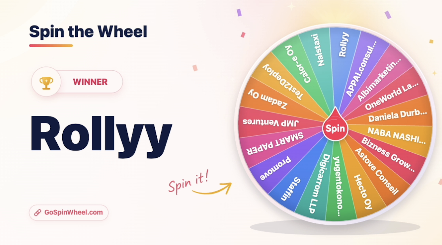 Raffle winner Rollyy